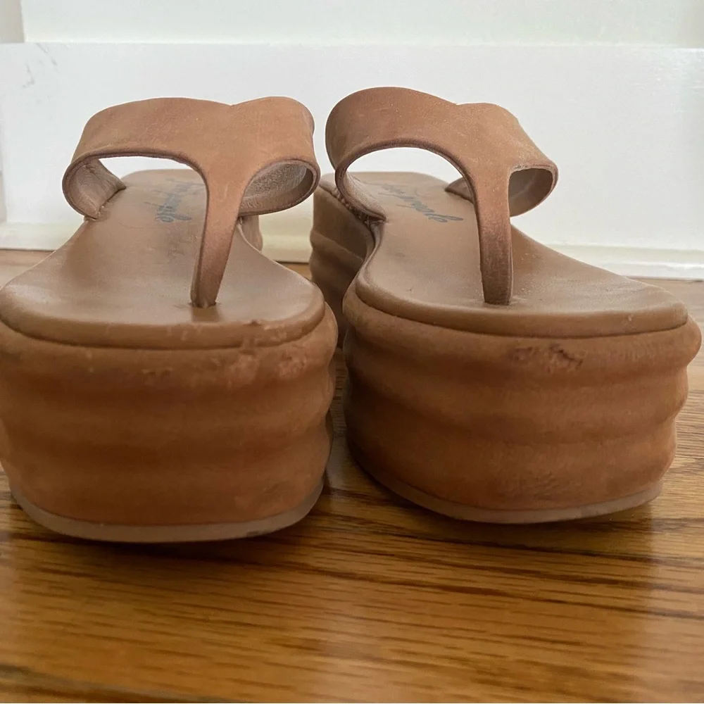 Free People Platform Thong Sandals - Tan Women's Flip Flops
